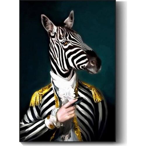 Black and White Gentle Giraffe Canvas PaintingsOn The Wall Art Posters and Prints Animal Pictures for Home Decoration No Frame