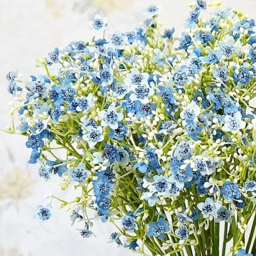 Luxury babysbreath plants Artificial Flowers Plastic fake Gypsophila DIY decorate Flower arrangement Wedding Decoration wreath