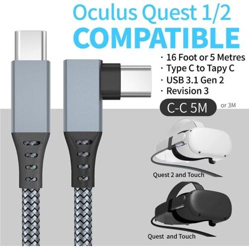 For Oculus Quest 2 Link Cable 3/5/6M USB To TypeC Quick High-speed Charging Cables Data Transfer VR Headset Accessories