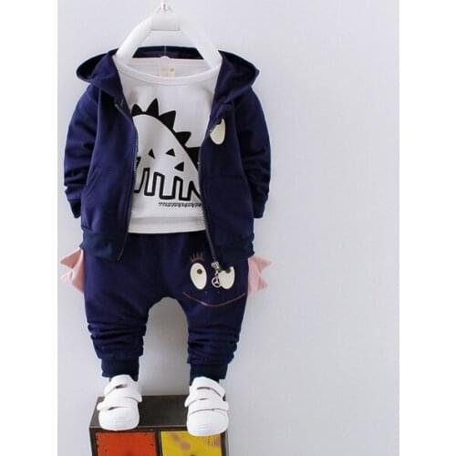 BibiCola Spring Autumn Baby Boys Clothes Sets Kids Cotton Cartoon T Shirt+Pants 2Pcs Suits For Kids Children Clothing