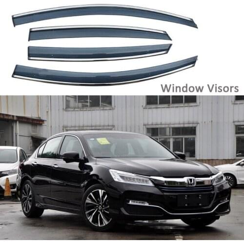 For Honda Accord 2015-2017 Car Styling Awnings Shelters Window Visors rain eyebrow Protector Exterior decoration 4PCS/SET 2016