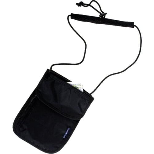 Fashion Portable and compact Travel Secure Neck Pouch Passport Card Ticket Money Secret Wallet Holster Bag