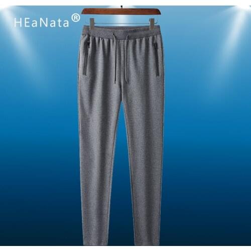 6XL Men Running Sport Pants With Zipper Pockets Football Training Joggings Sweatpants Basketball Soccer Loose Straight Trousers