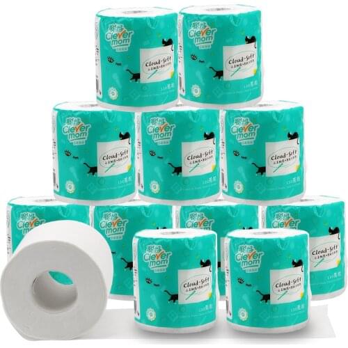 1 Roll Soft Toilet Paper Skin-Friendly Paper Towels Paper Towels Toilet Roll Paper Tissue Roll Four-Layers