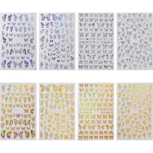 8 Sheets Epoxy Resin Mold Filler UV Filling Butterfly Stickers DIY Crafts Making Filler Decal DIY Art Crafts Decorations