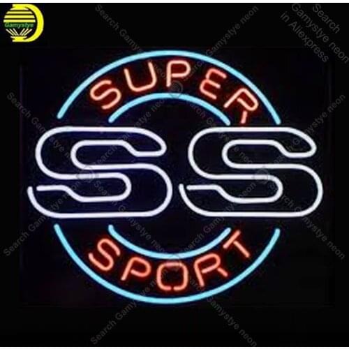 NEON SIGN For Super Sport NEON Lamp GLASS Tube Affiche Neon Decor Home Window Handcraft Advertise anuncio luminoso Dropshipping