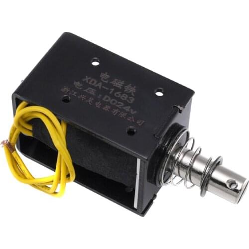 New Conventional wear-type frame push-pull electromagnet XDA-1683 DC 12V24V suction 8KG stroke 20mm
