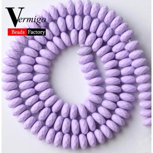 Wholesale 6mm 115pcs Purple Nanotech Rubber Hematite Stone Beads For Needlework Jewelry Making Abacus Beads Diy Bracelets 15