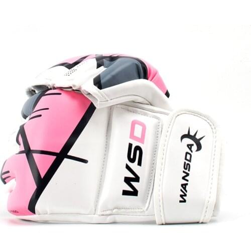 Half Finger MMA Gloves Kick Boxing Men Women PU Karate Muay Thai Guantes De Boxeo Free Fight Sanda Kickboxing Training Equipment