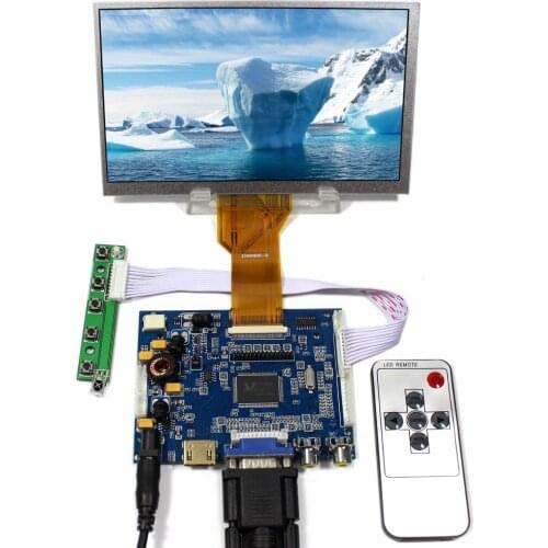 H DMI VGA 2AV Audio LCD Controller Board VS-TY2668-V1+7" 800x480 AT070TN92 LCD Screen