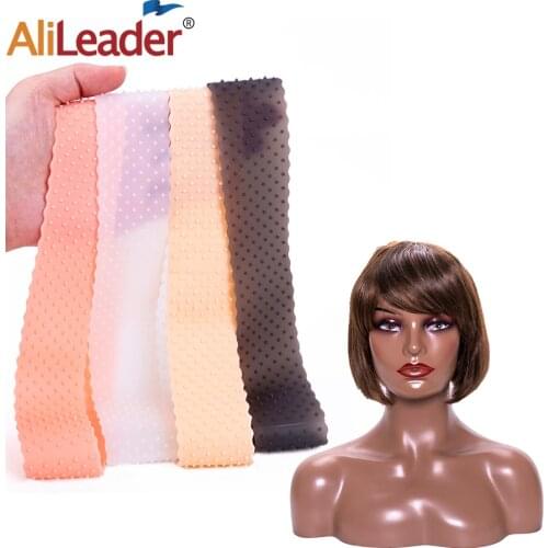 Alileader Wig Grip Band Transparent Silicone Headband Elastic Wig Headband 22Cm Silicone Headband Non Slip Women Hair Headband