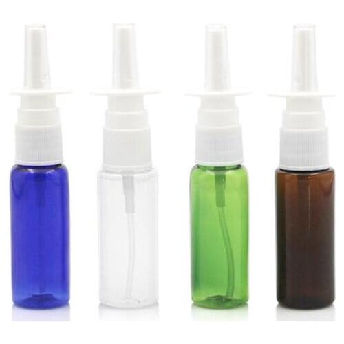 2PCS 5/10/15/20/30ml PET Empty bottle Plastic Nasal Spray Bottles Pump Sprayer Mist Nose Spray Refillable Bottles For Medical