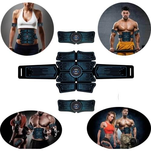 Women Men Workout Abdominal Belt Electrostimulation ABS Muscle Stimulator Hip Muscular Trainer Toner Home Gym Fitness Equipment