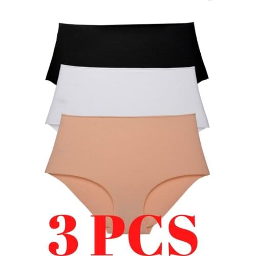 Panties Laser Cut Slimming and Minimizing Underwear 3 Piece One Size Shrinking Women Panties Black Leather White Colors Seamless
