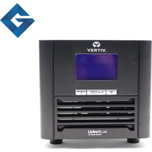 New VERTIV GXE01K00TL1101C00 uninterruptible power 1KVA/800W requires external battery delay machine,36V LCD screen, Emerson