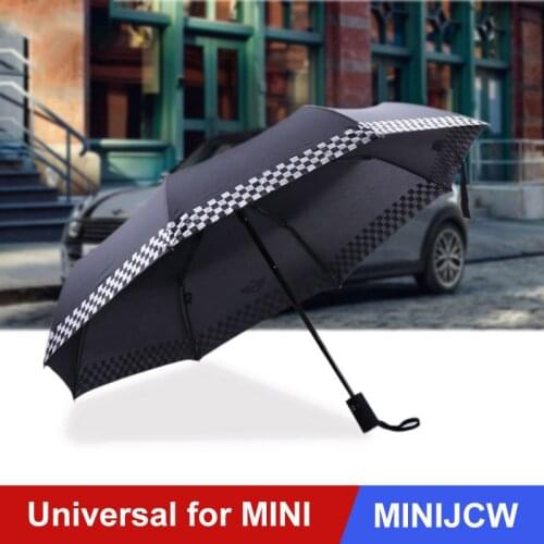 Car Styling Windproof Double Layer Reverse Umbrella Sun Beach Umbrella for Mini Cooper One R55 R56 F54 F55 F56 F60 Accessories