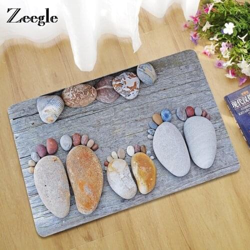 Zeegle Door Mat Stone Pattern Carpet Kitchen Area Rug Kid Room Beside Rug Home Decor Mat Carpet For Living Room