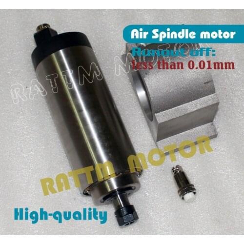 0.8KW/800w Quanlity Air cooled spindle runout-off 0.01mm ER11 220V 24000rpm,4 Ceramic bearing & 65mm spindle for CNC router