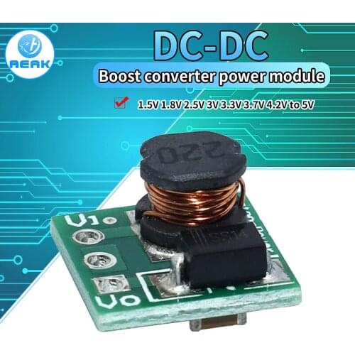 0.9-5V To 5V DC-DC Step-Up Power Module Voltage Boost Converter Board 1.5V 1.8V 2.5V 3V 3.3V 3.7V 4.2V To 5V