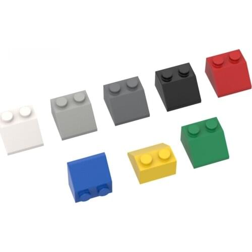 10PCS DIY MOC 3039 Slope 45 2x2 Bricks Parts Building Blocks Thick Figure Educational Plastic Toys for Kids