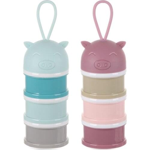 3 Layers Travel Infant Portable Milk Powder Container Baby Milk Bottle Formula Dispenser Food Storage Box Baby Feeding Bottle