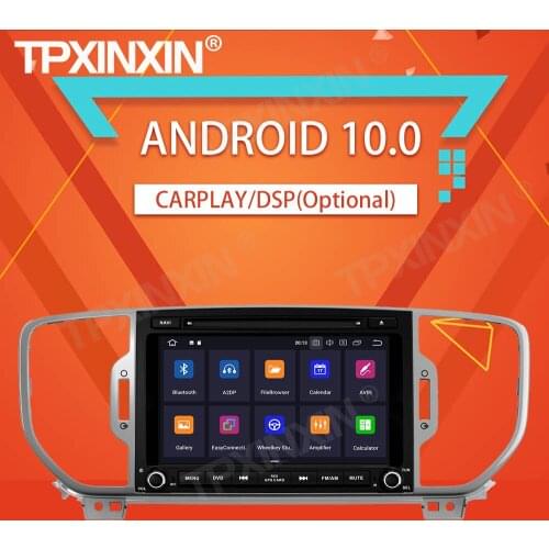 4+64G For KIA SPORTAGE 2016 Android10.0 Stereo Car Tape Recorder Multimedia video Player GPS Navigation HeadUnit