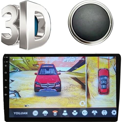 AHD 3D 360 car camera degree bird view Parking System Auto Car Camera with DVR night vision Super wide angle 360 degree camera