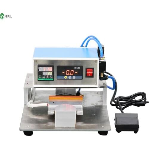 Pneumatic mask nose bridge aluminum strip bonding machine, adhesive strip welding machine,hot melt adhesive hot pressing machine