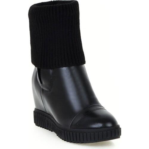 Big Size Simple short boots boots women shoes ankle boots for women ladies boots shoes woman winter