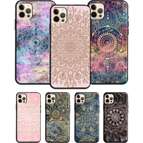 Indian Pattern Mandala Case For iPhone SE 2020 X XR XS Max 8 7 Plus 12 Pro Max Case For iPhone 11 Pro Max 12 mini