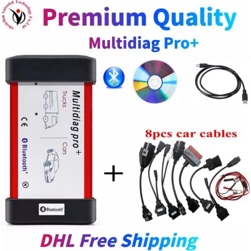 DHL Ship 5pcs Multidiag Pro + Bluetooth 2017R3 keygen obd Auto Scanner for delphis VD OBD2 OBDII Car Truck Diagnostic Tool