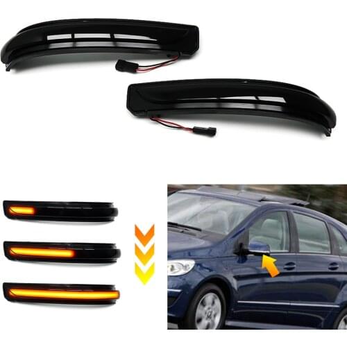 For Mercedes Benz A B Class W169 W245 2008-2012 Facelift Led Rear View Side Mirror Dynamic Turn Signal Lights Light Indicator