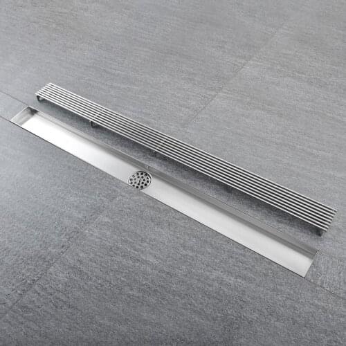 Stainless Steel Waste Grates Floor Drains Bathroom Shower Long Drainage Floor Drain Cover Stopper Bathroom Drain Hair Catcher