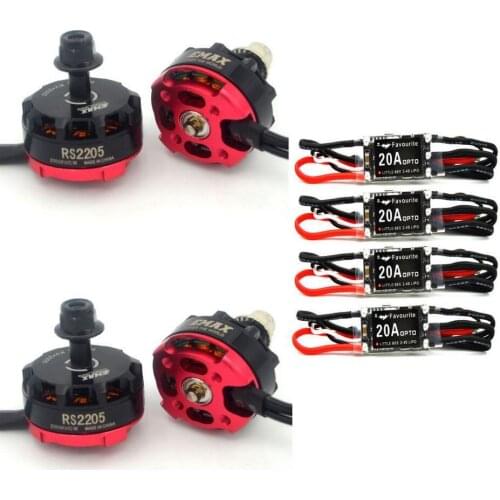 4x RS2205 2300KV Racing Edition Motor + 4x Littlebee 20A ESC QAV250 FPV EMAX