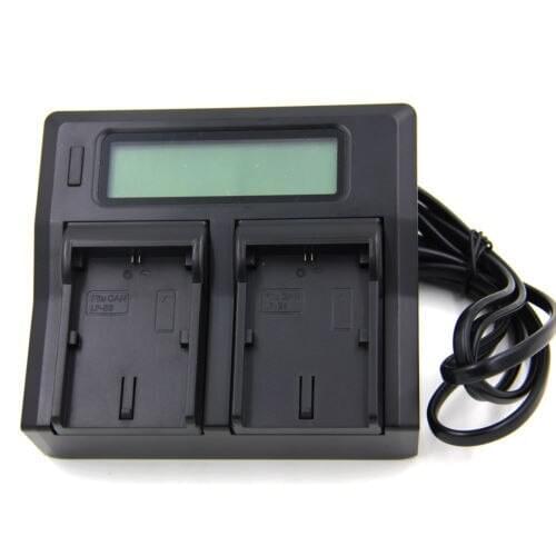 LCD Dual Battery Charger For Canon LP-E8 Rebel T5i T4i T3i T2i 700D 650D