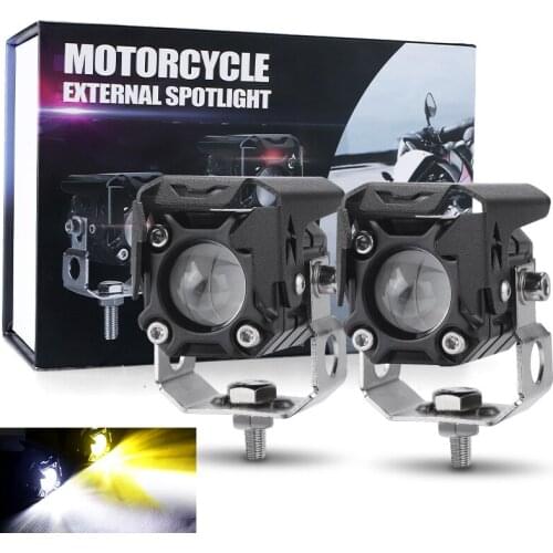 Motorcycle Soptlight 30W LED External Lamp Headlight Driving Light White Yellow Beam For Motorcycle Dirt Bike Trucks SUV UTV Car