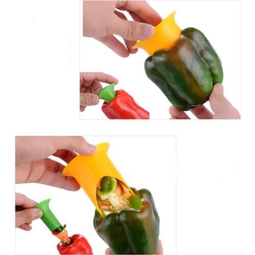 Hot creative kitchen fruit and vegetable coring set of 2 peppers to device tomato core remover multi-function New pattern QW097