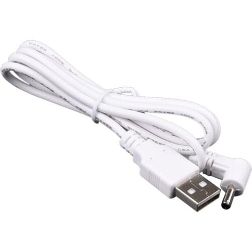 40JB USB Male to DC Power Male Elbow Plug Adapter 90 Degree Male Jack 3.5mmx1.35mm Power Converter Cable Cord