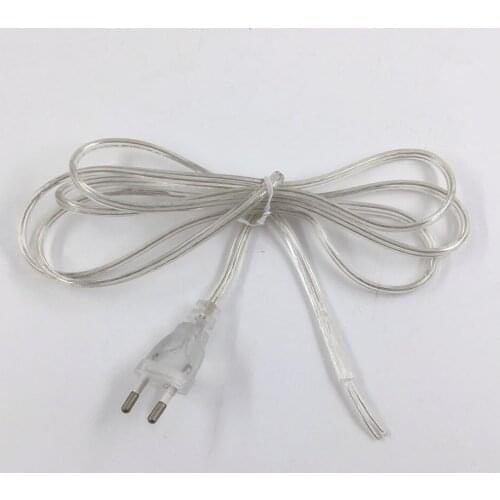 1.8m EU Plug cable, Clear color light Accessories DIY, High Quality