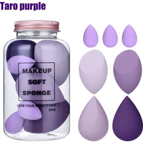 Make-up Puff 7-pack Canned Beauty Egg Set Drift Bottle Make-up Sponge Soaked In Water Becomes Bigger Mini Cosmetics