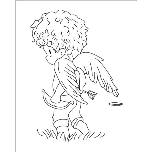 10x8 Boy with wings Transparent Clear Stamps Silicone Seals for DIY scrapbooking photo album Card Making