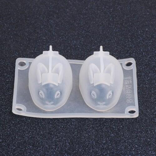 Silicone Cake Mold Rabbit Epoxy Diy 3d Decoration Tool Cookware Aromatherapy Plaster Cartoon Baking Accessories For Kitchen