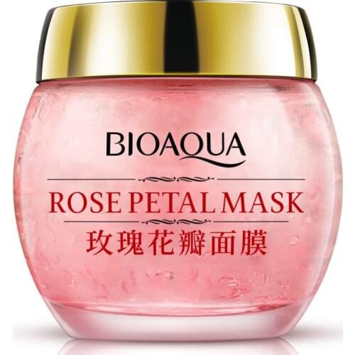 Rose Moisturizing Petal Mask Sleep Lazy Mask Brighten Skin Color Shrink Pores