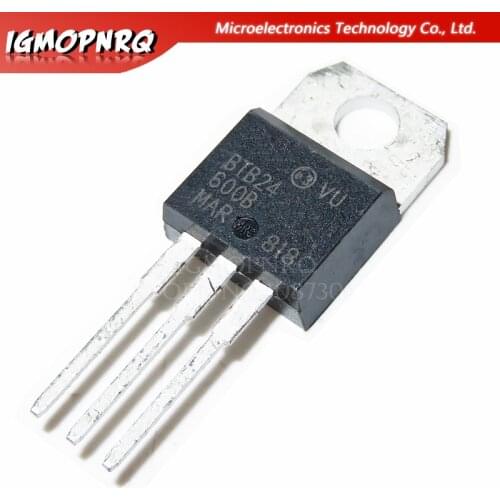 10pcs BTB24-600B BTB24-600 BTB24 Triacs 25 Amp 600 Volt TO-220 new original