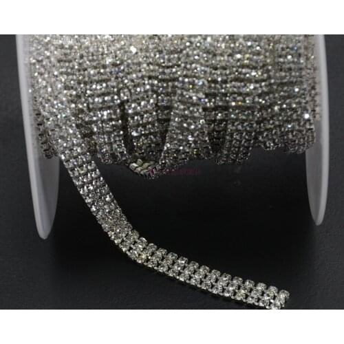 3mm*100cm gembling rhinestone sticker sheets luxurious phone case decor Self Adhesive Scrapbooking Sticker shoes decoration