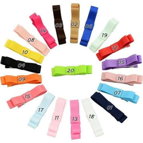 MengNa 2" Girls Grosgrain Ribbon Hair bows with Covered Alligator Clips Children Double Layer Hair Bows Clip 100cs/lot