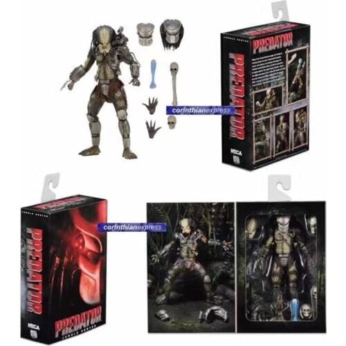 Animation Movie predator VS alien cartoon toys city hunter Jungle hunter luxurious edition,Action figure model