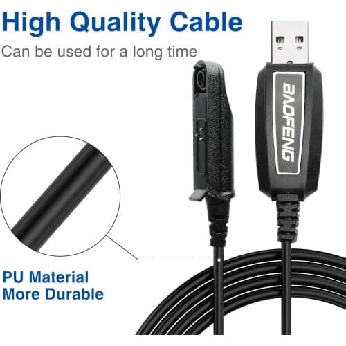 FBaofeng USB Programming Cable PL2303 Chip Drive Free for BaoFeng Waterproof Two Way Radio UV-9R Plus (Including BF-9700 A-58 GT