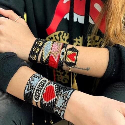 Go2boho Miyuki Bracelets Turkish Evil Eye Bracelets Women Mexican Skull Pulseras Femme Heart Star Jewelry Handmade Jewellery