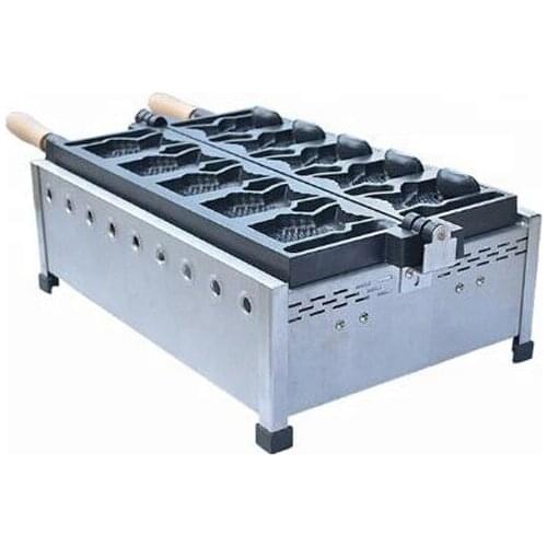 Hot Selling High Quality 5 taiyaki ice cream big fish waffle makers maker machine for sale